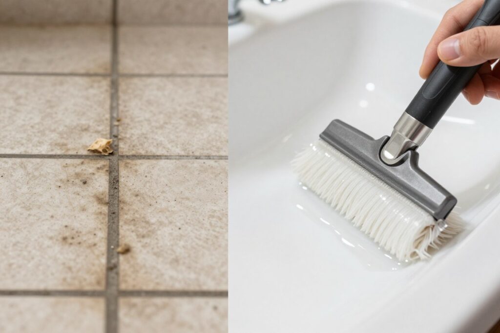 Before and after deep cleaning results in Utica home Before and after deep cleaning results in Utica home