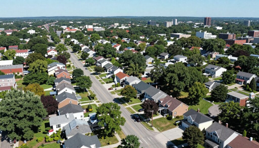 Utica New York cityscape and residential neighborhoods Utica New York cityscape and residential neighborhoods
